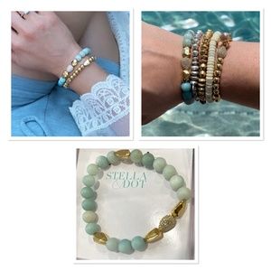 Stella & Dot Ulani Beaded Stretch Bracelet